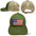 Embroidered American Flag Snapback Trucker Mesh Cap - Patriotic USA Hat