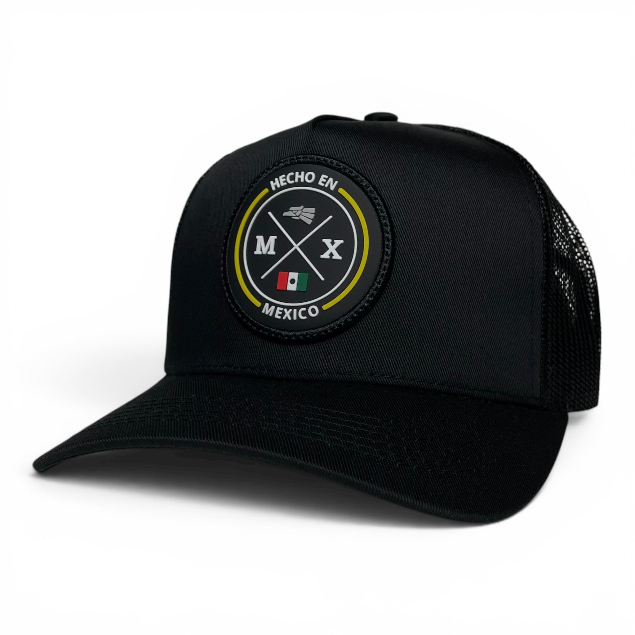 Black Hecho en Mexico Snapback Baseball Cap with Eagle Logo for Men