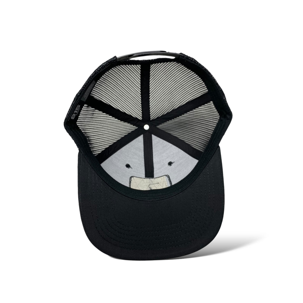 Trucker Cap with 3D PVC Rubber 'Hecho en México' Patch | Black Mesh Snapback Hat