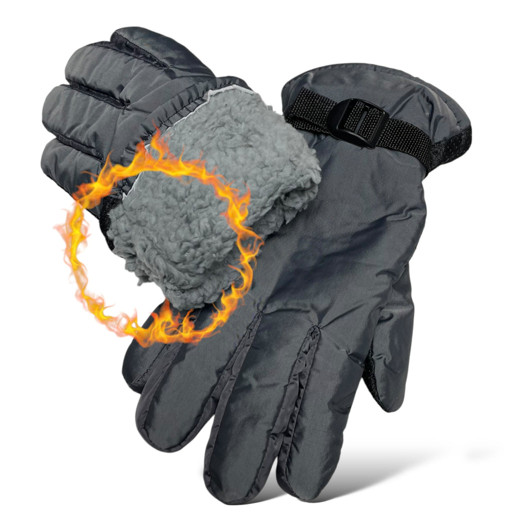 Men’s Winter Gloves - One Size Fits Most, Warm Fleece Lining, Anti-Slip Design