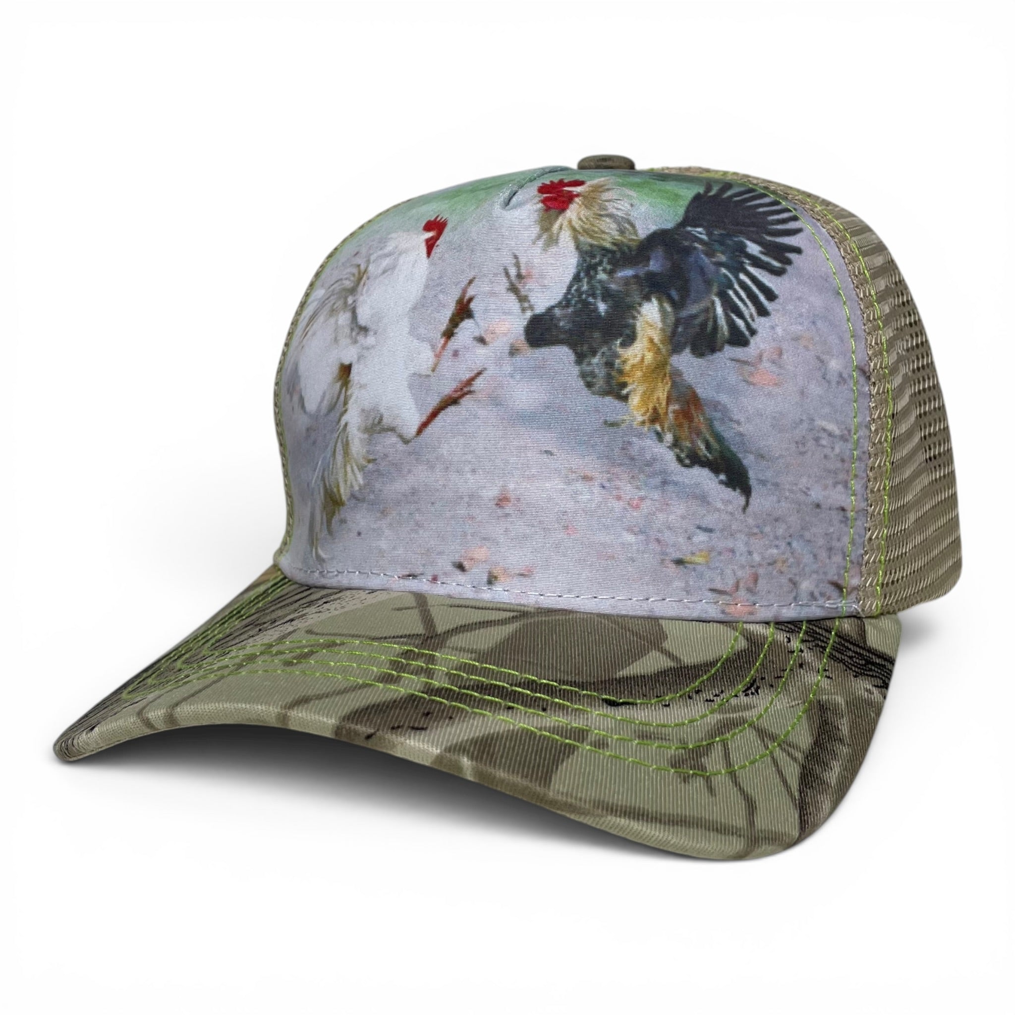 Gorra Rooster Cock Gallos de Pelea, Adjustable, Visera Curvada