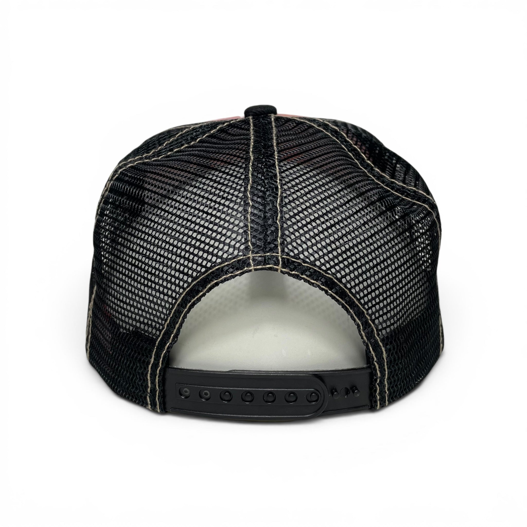 Gorra Dos Caballos Bronco Galopando, Negra, Ajustable, Estilo Ranchero