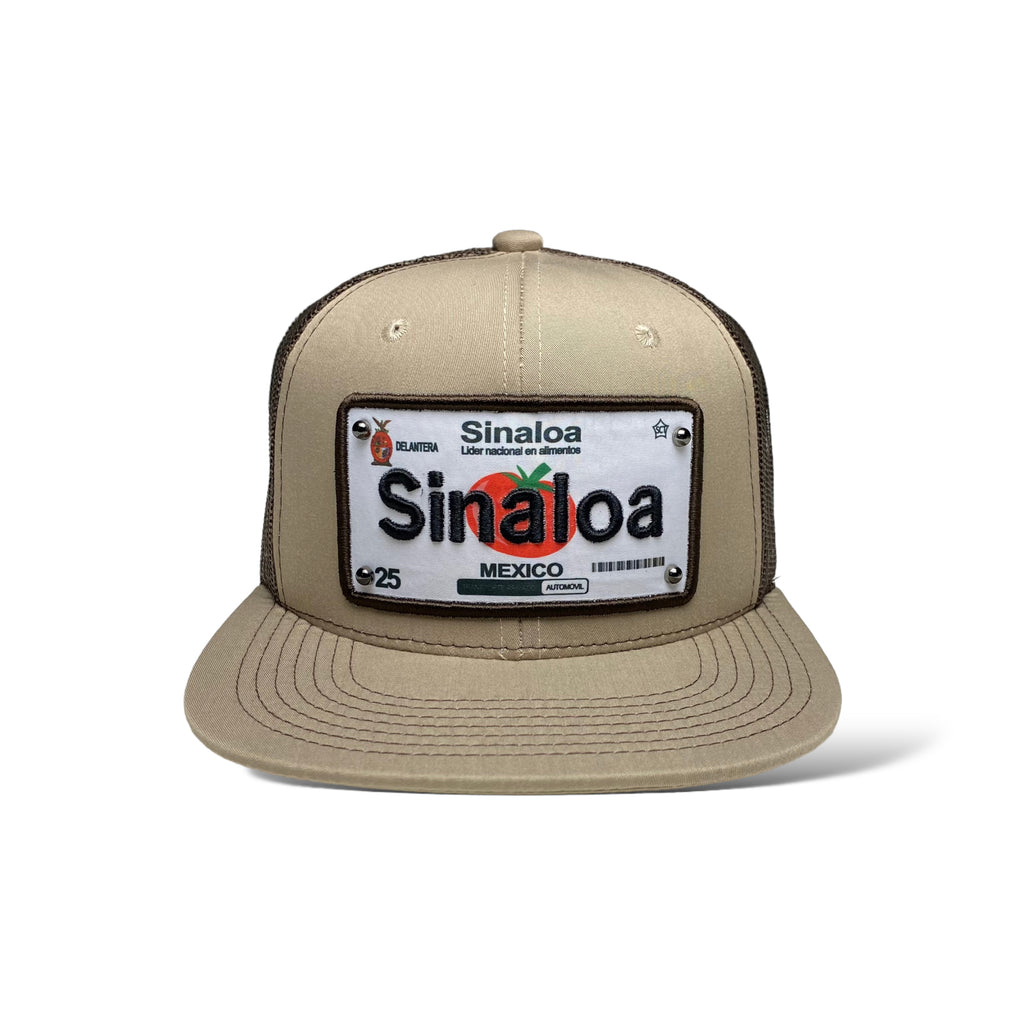 MEXICO Hat Sinaloa Auto License Plate Snapback Mesh Flat Bill Baseball Cap