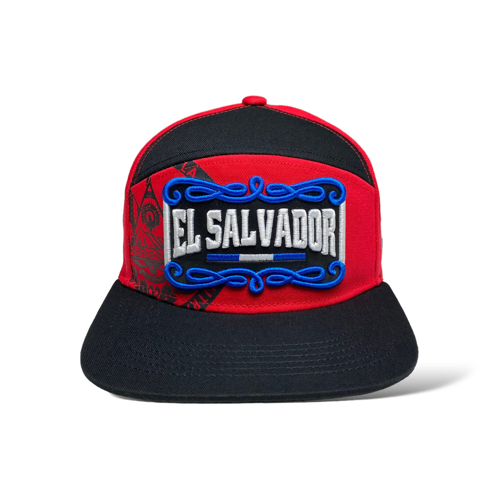 El Salvador 3D Embroidered Snapback Baseball Cap