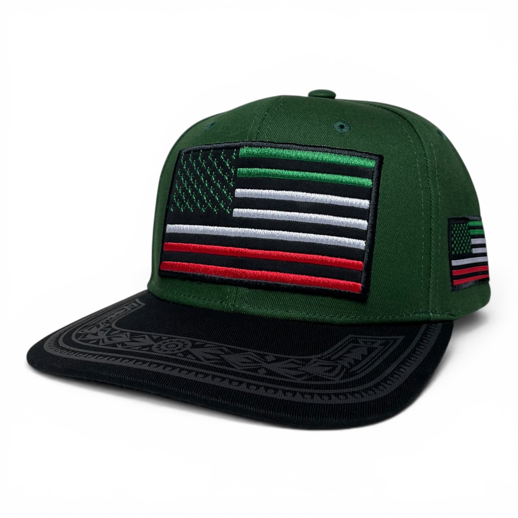 Mexican American Embroidered Flag - Mexico Baseball Snapback Caps