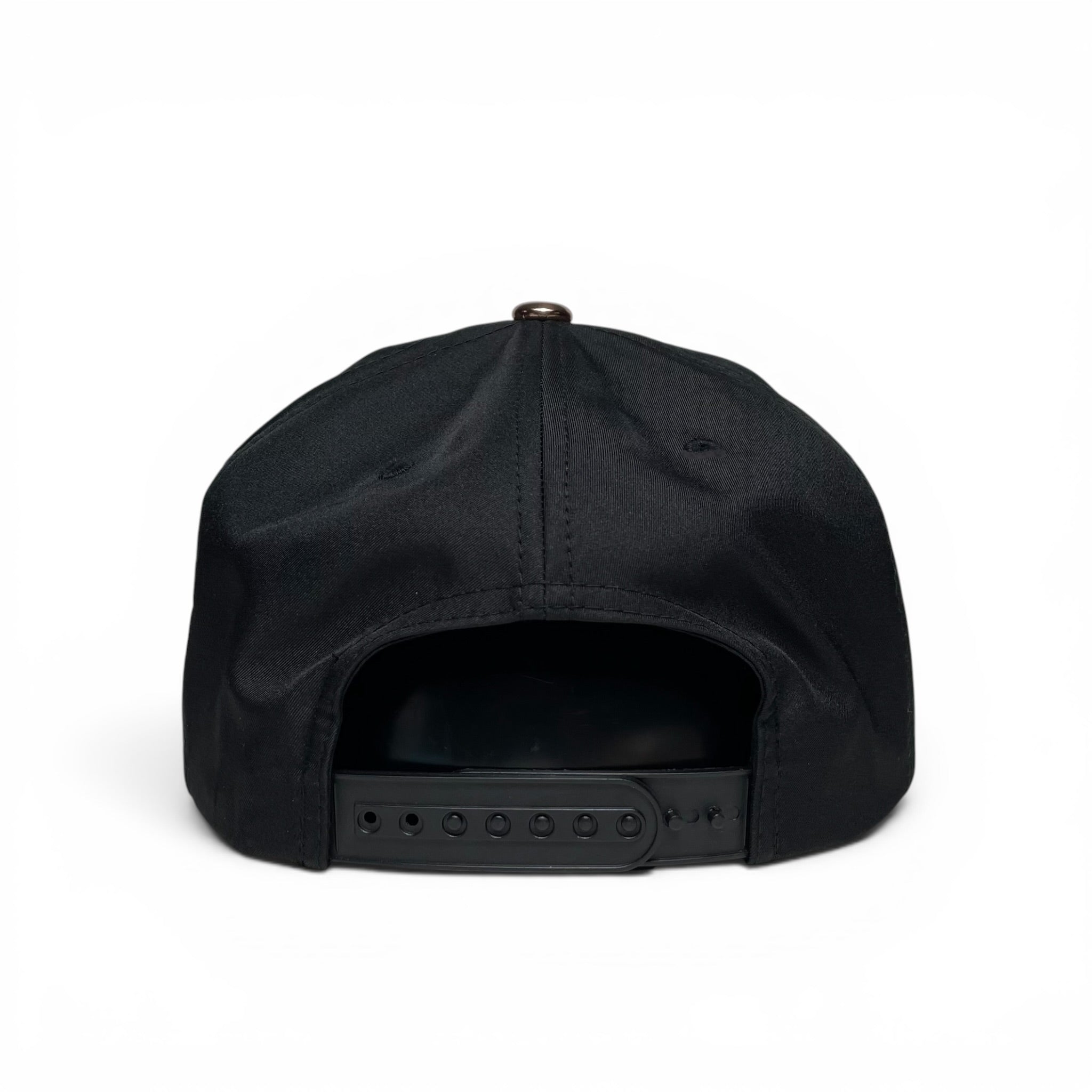 Dollar Sign Snapback Hat, Gold & Black, Vinyl Flat Brim, Money Logo