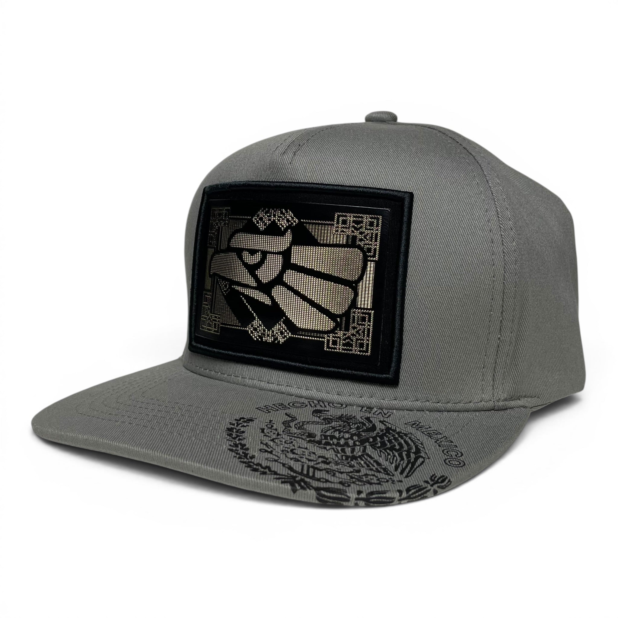 Hecho en Mexico Golden Mexican Eagle Rubber Patch Snapback Cap