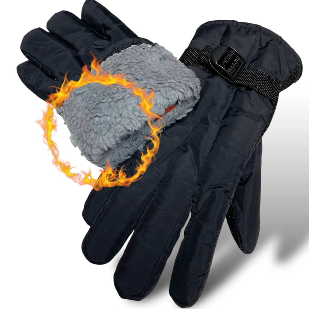 Men’s Winter Gloves - One Size Fits Most, Warm Fleece Lining, Anti-Slip Design