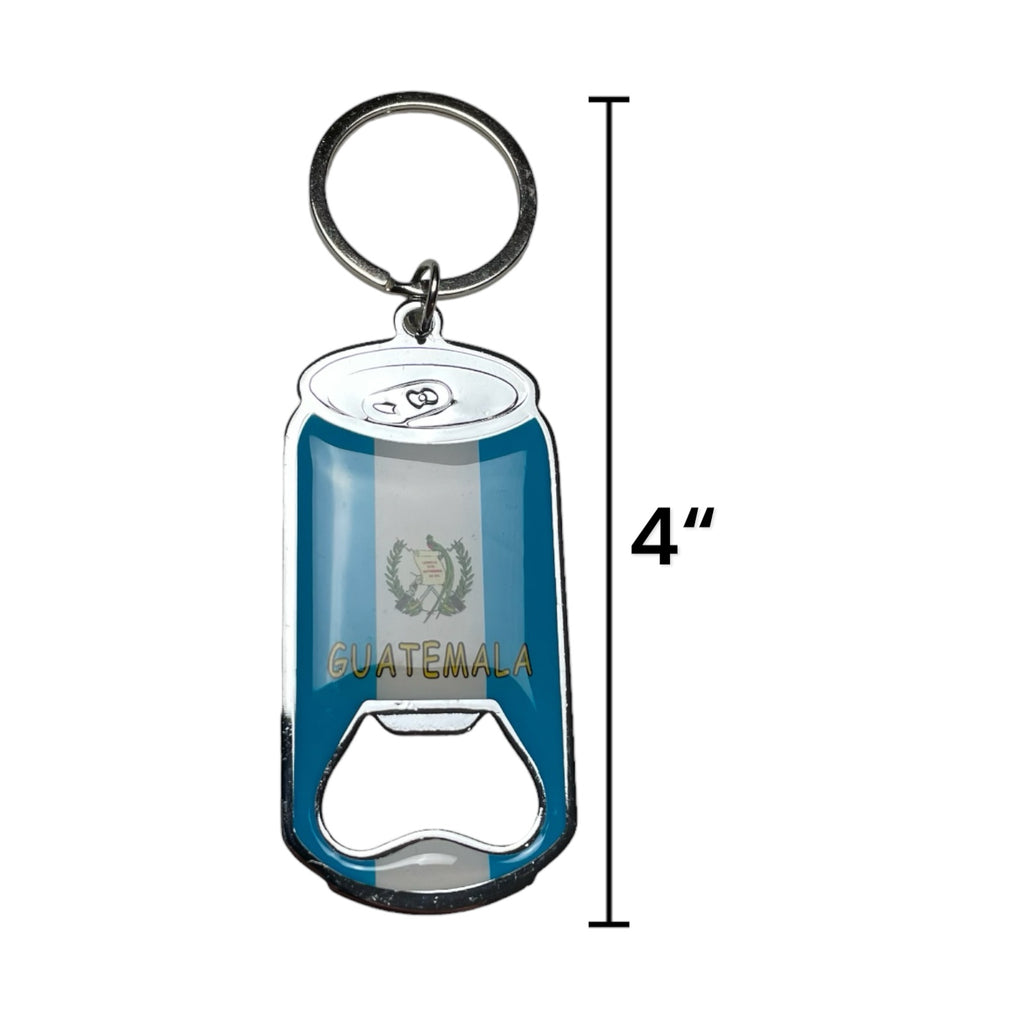 3 Guatemala Flag Keychain, Opener | Bandera de Guatemala Llavero