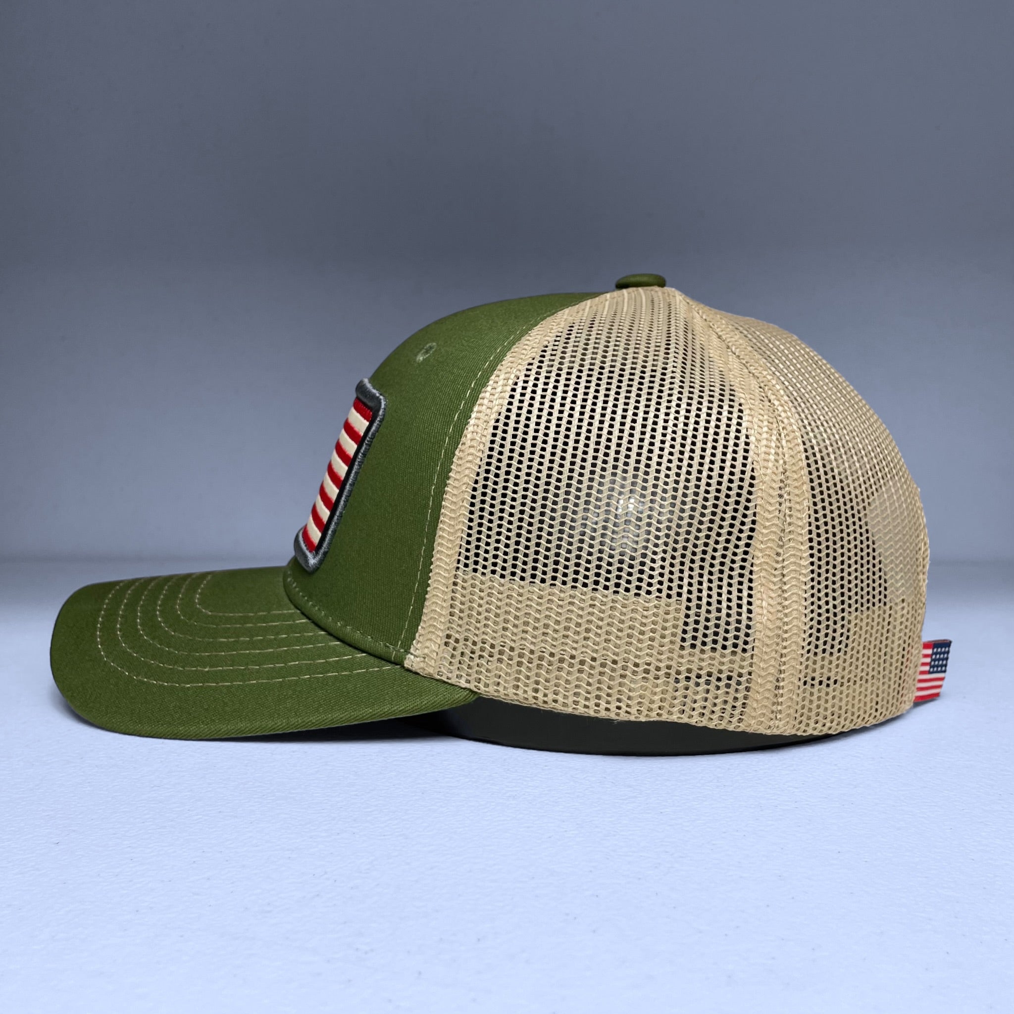 American USA Embroidered Flag Snapback Trucker Hat