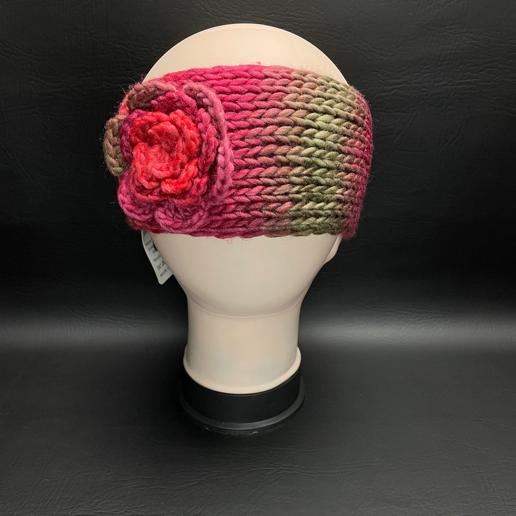 Set of 2 Women's Multicolor Knitted Winter Headband