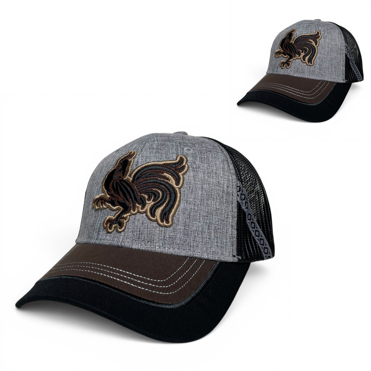 Rooster Embroidered Snapback Hat, Western Rodeo Style