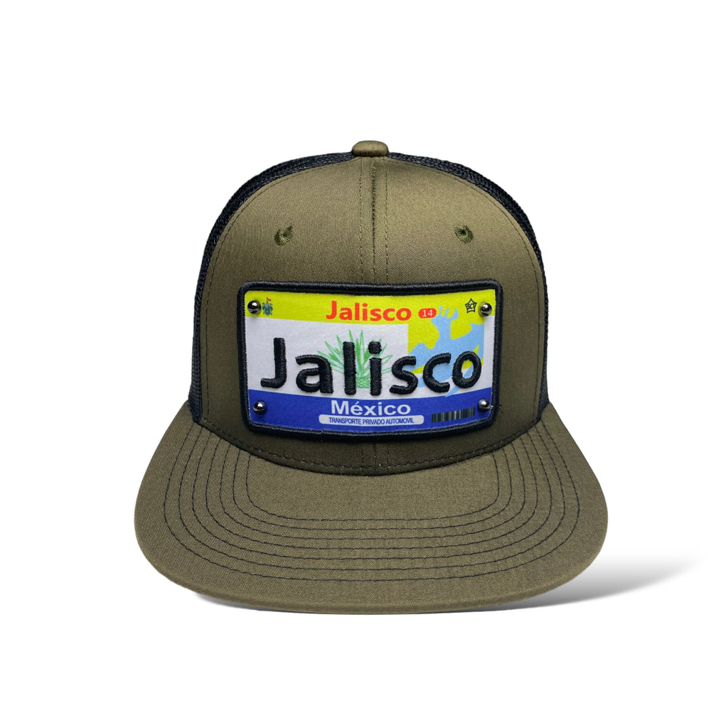 MEXICO Hat Jalisco Auto License Plate Snapback Mesh Flat Bill Baseball Cap