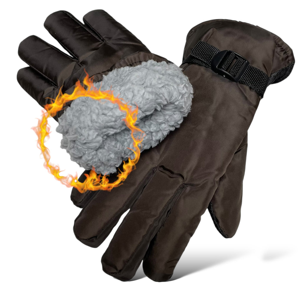 Men’s Winter Gloves - One Size Fits Most, Warm Fleece Lining, Anti-Slip Design