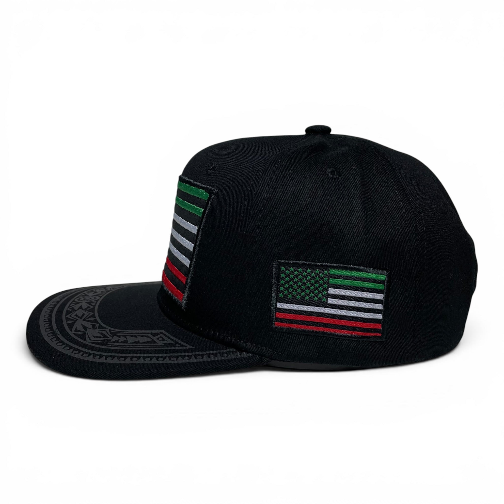 Mexican American Embroidered Flag - Mexico Baseball Snapback Caps