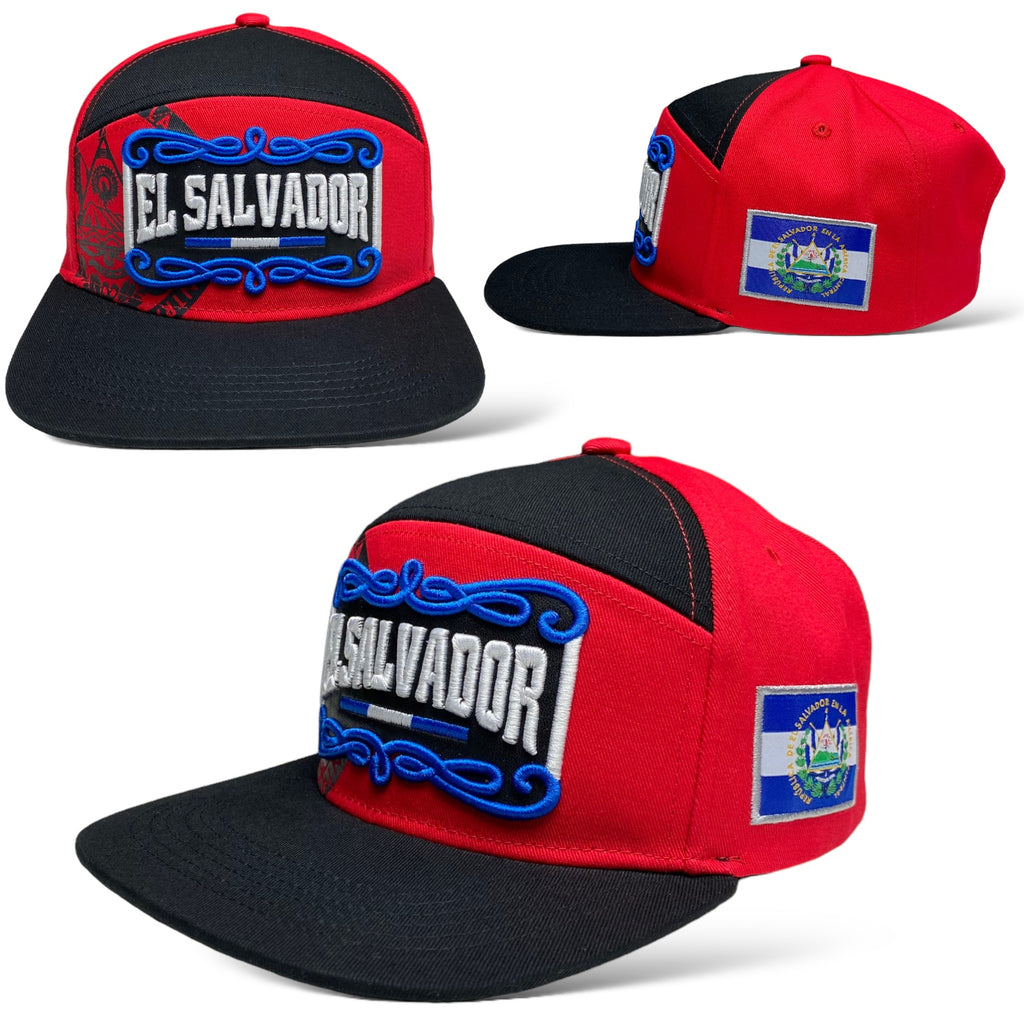 El Salvador 3D Embroidered Snapback Baseball Cap