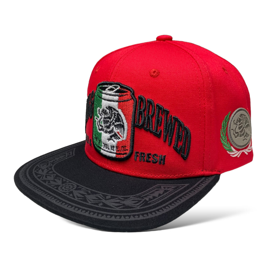 3D Embroidered Mexico Flat Brim Baseball Cap