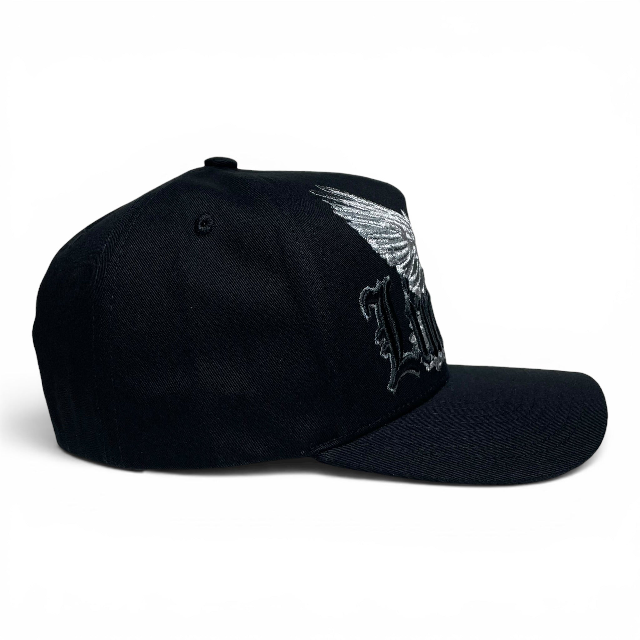 Limitless White Dove 3D Embroidered Snapback Baseball Cap Curved Brim