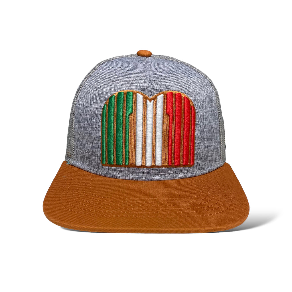 Mexico Embroidered Mesh Snapback Cap - Patriotic Trucker Mexican Hat