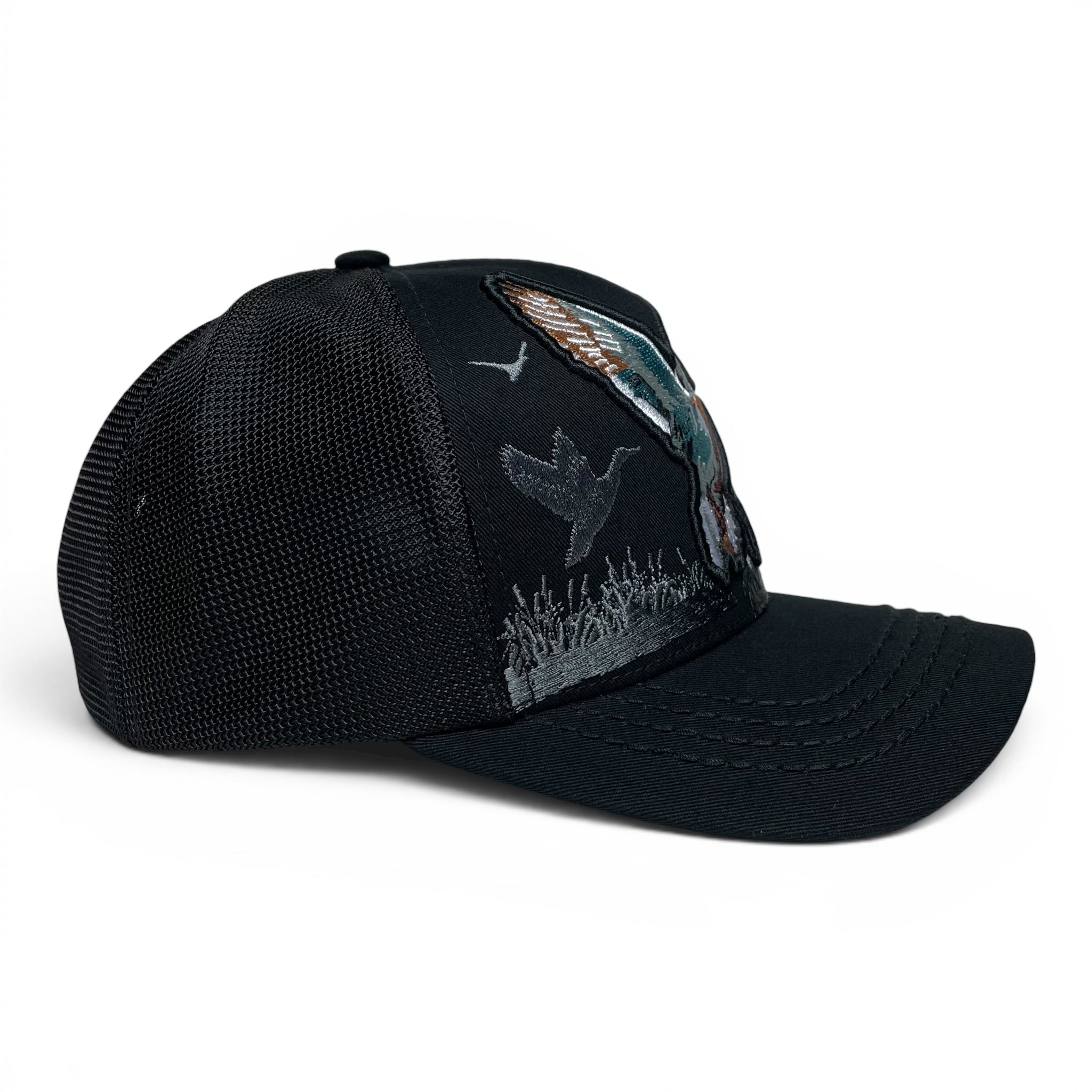 Hunter Style Duck 3D Embroidered Baseball Cap, Curved Brim, Snapback