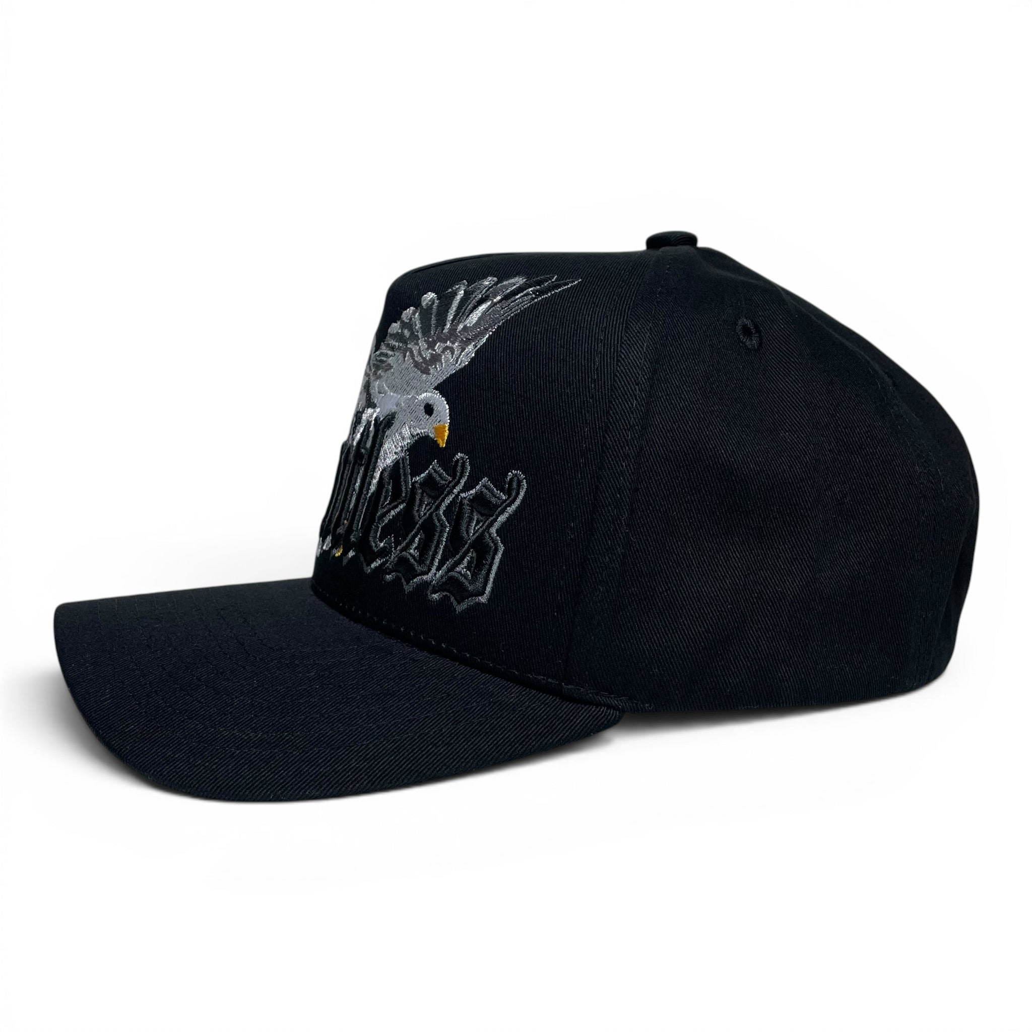 Limitless White Dove 3D Embroidered Snapback Baseball Cap Curved Brim