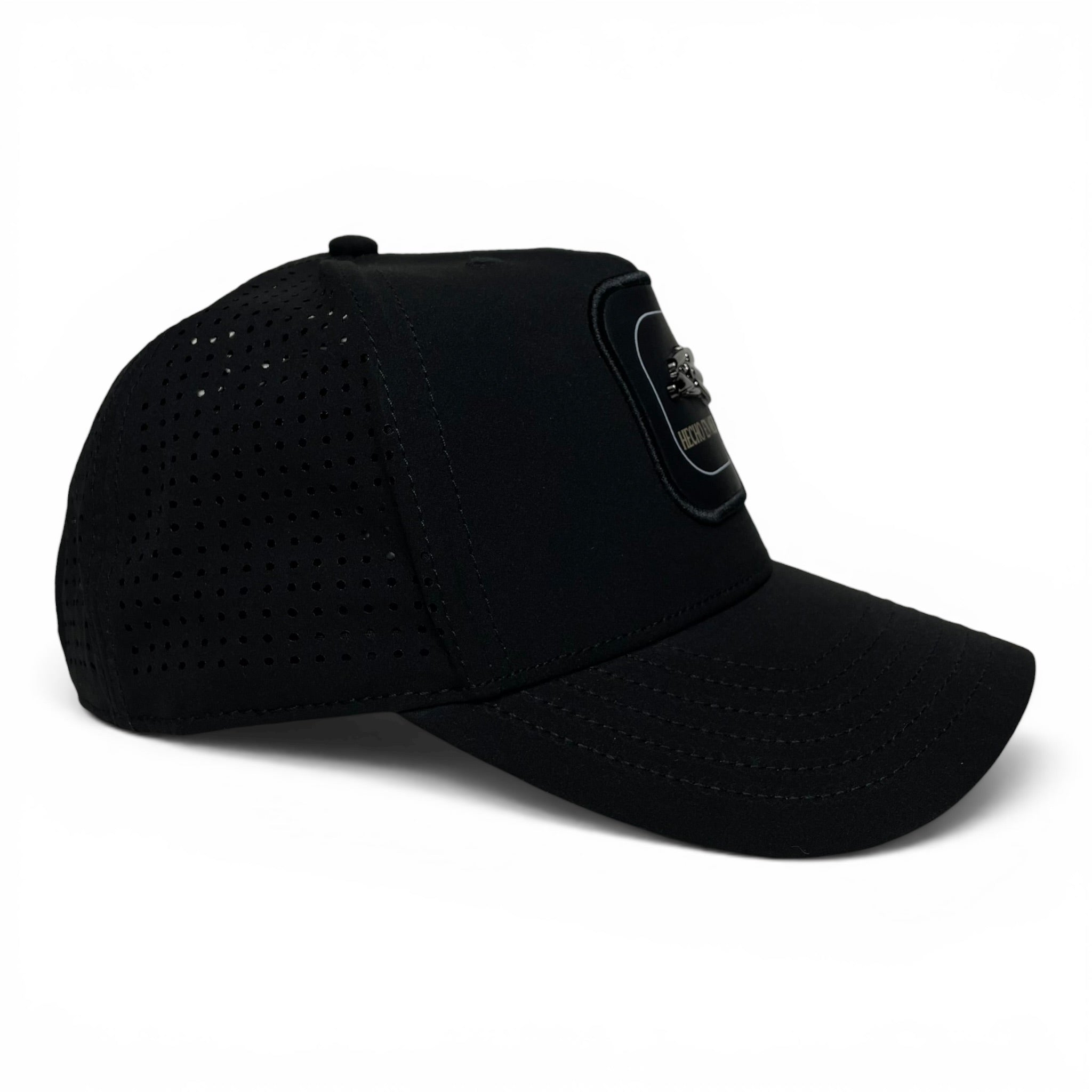Hecho en Mexico Eagle Logo Baseball Cap – Black Laser Cut Snapback