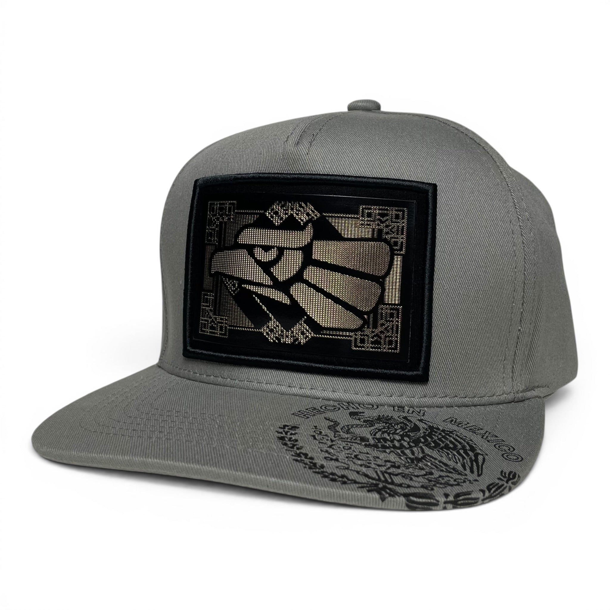 Hecho en Mexico Golden Mexican Eagle Rubber Patch Snapback Cap