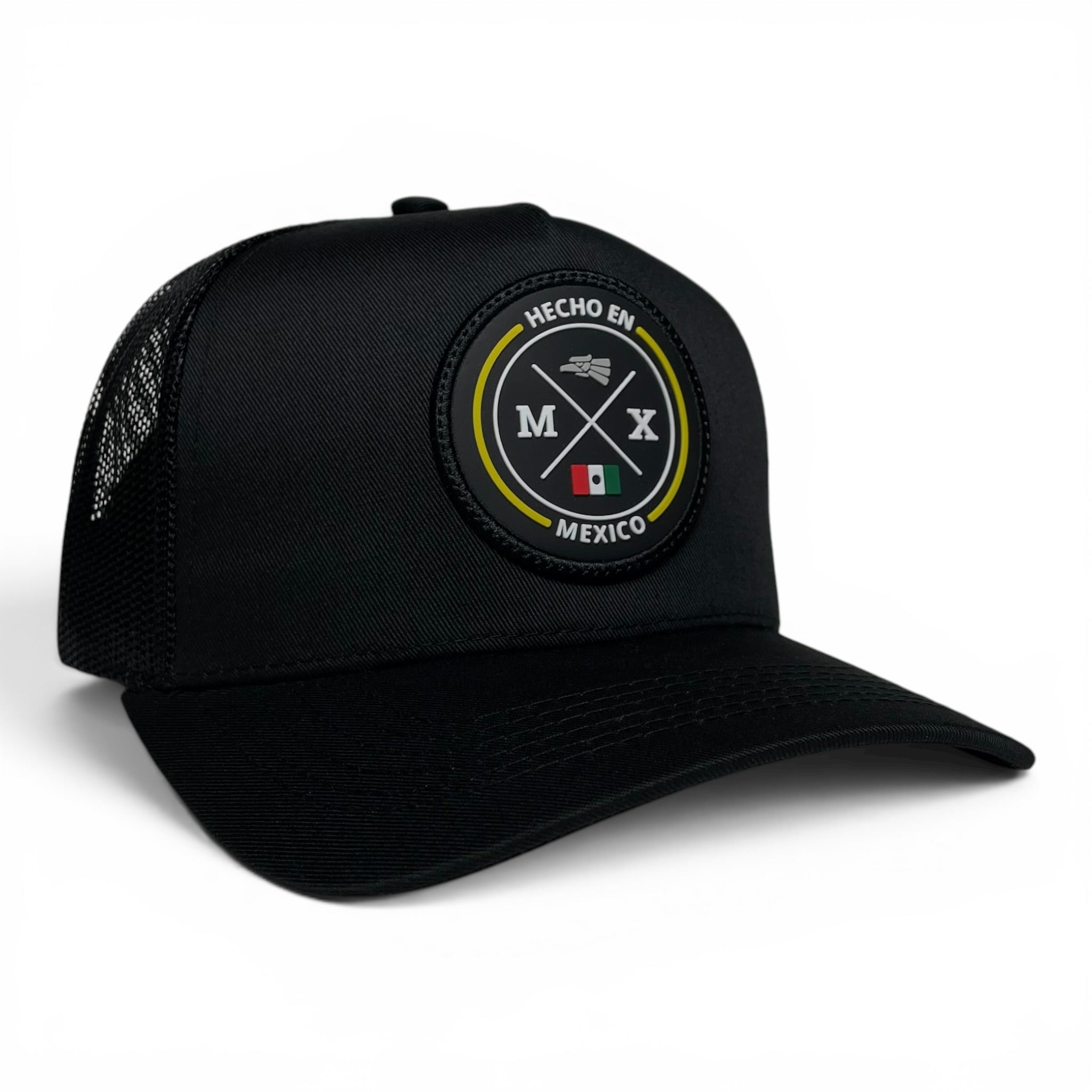Black Hecho en Mexico Snapback Baseball Cap with Eagle Logo for Men