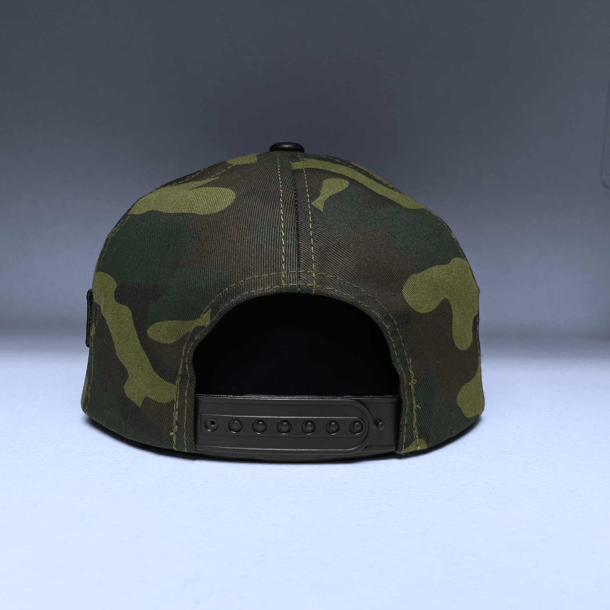 GAFES Mexico Fuerzas Especiales Camo Snapback Hat with PU Leather Brim
