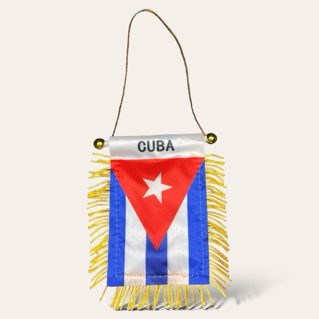 Cuba Flag - Car Mini Banner, Window, Rearview Mirror Hanging