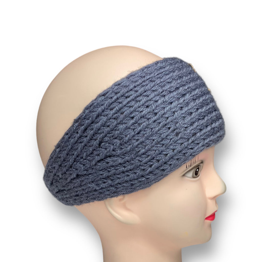 Women Headband Winter Ear Warm Turban Headwear Knit Wool Boho Hat