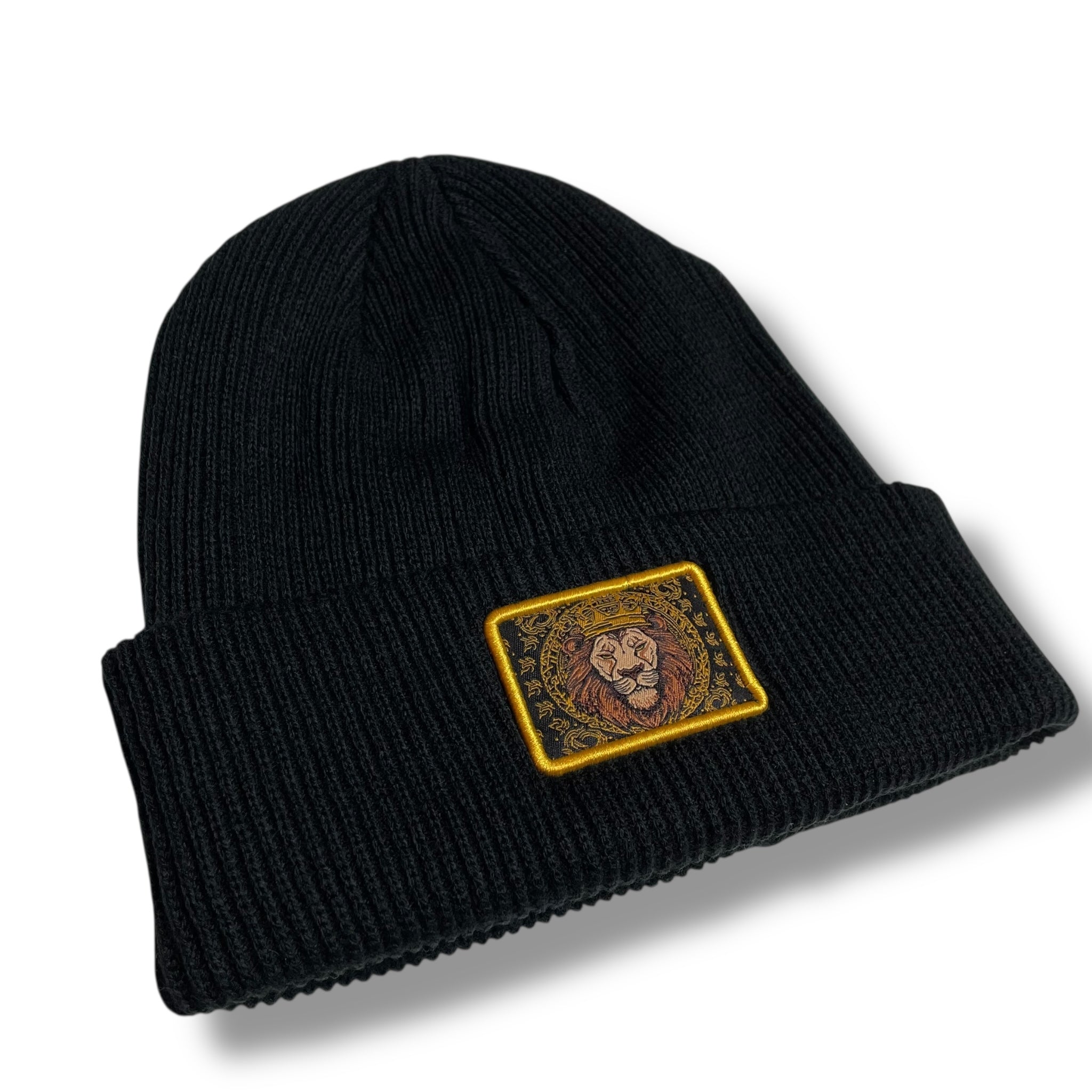 Lion King Patch Winter Beanie Hat