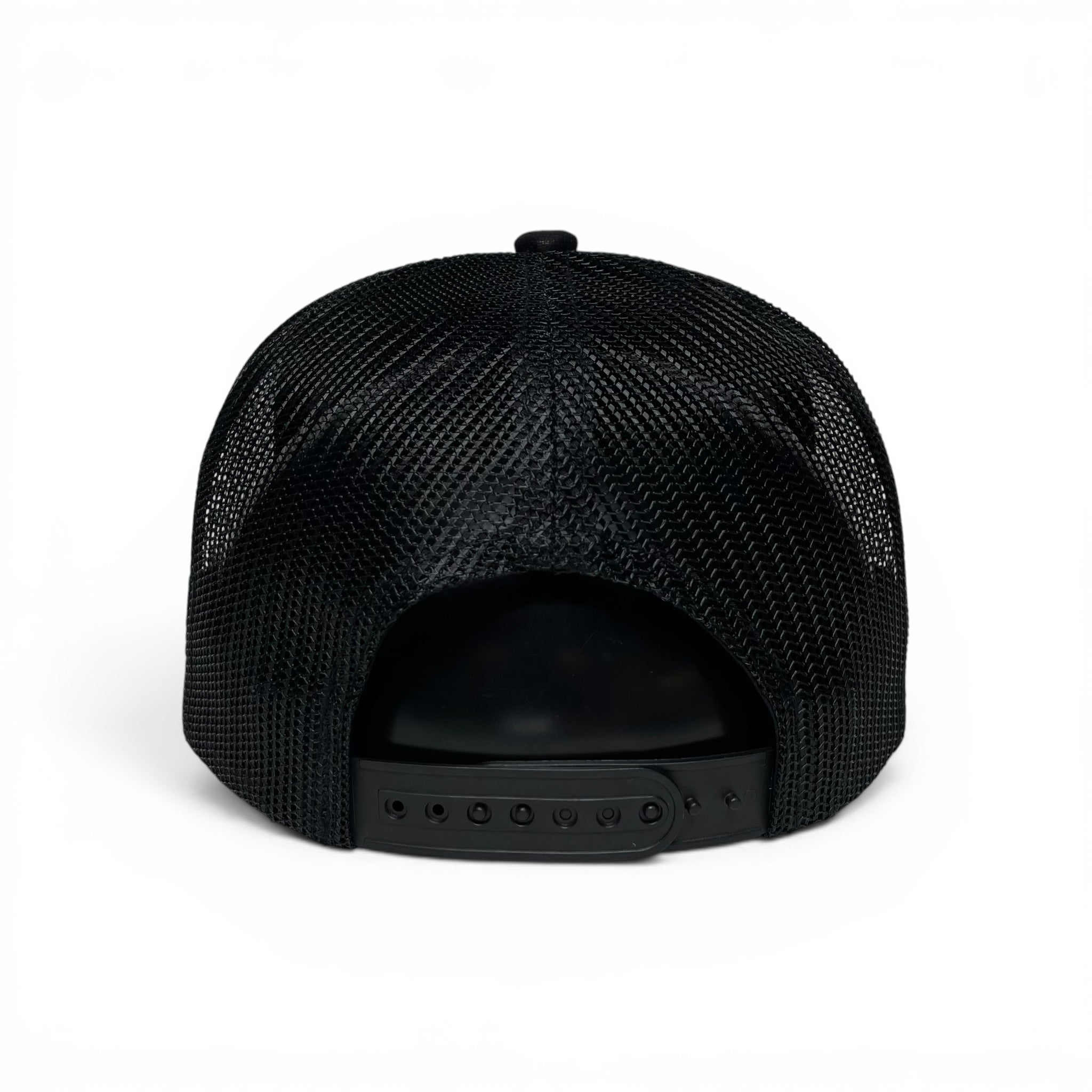 Cowboy Bull Longhorn Rodeo Western Trucker Hat with Suede Brim - Black
