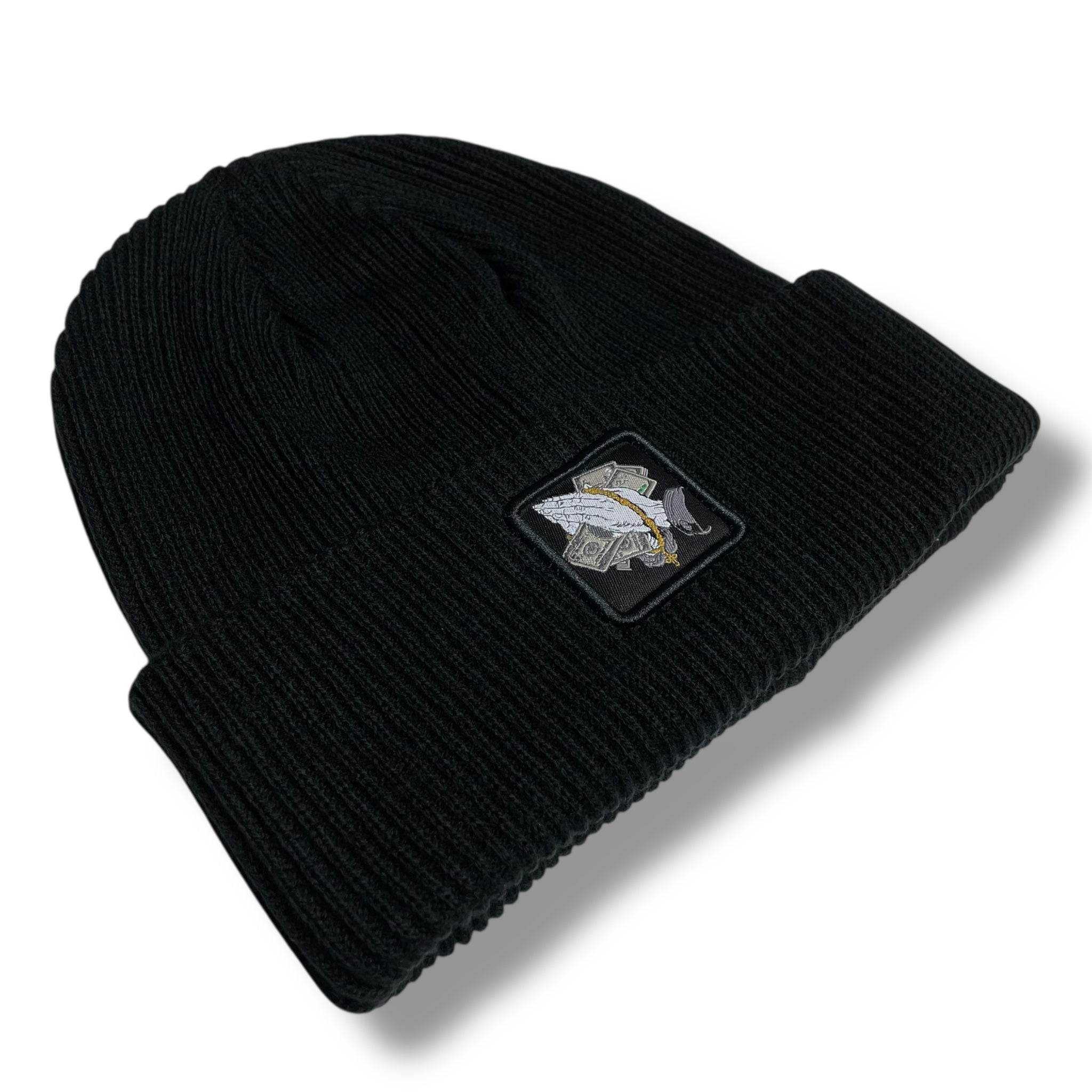 Money prayer hands Patch Winter Beanie Hat