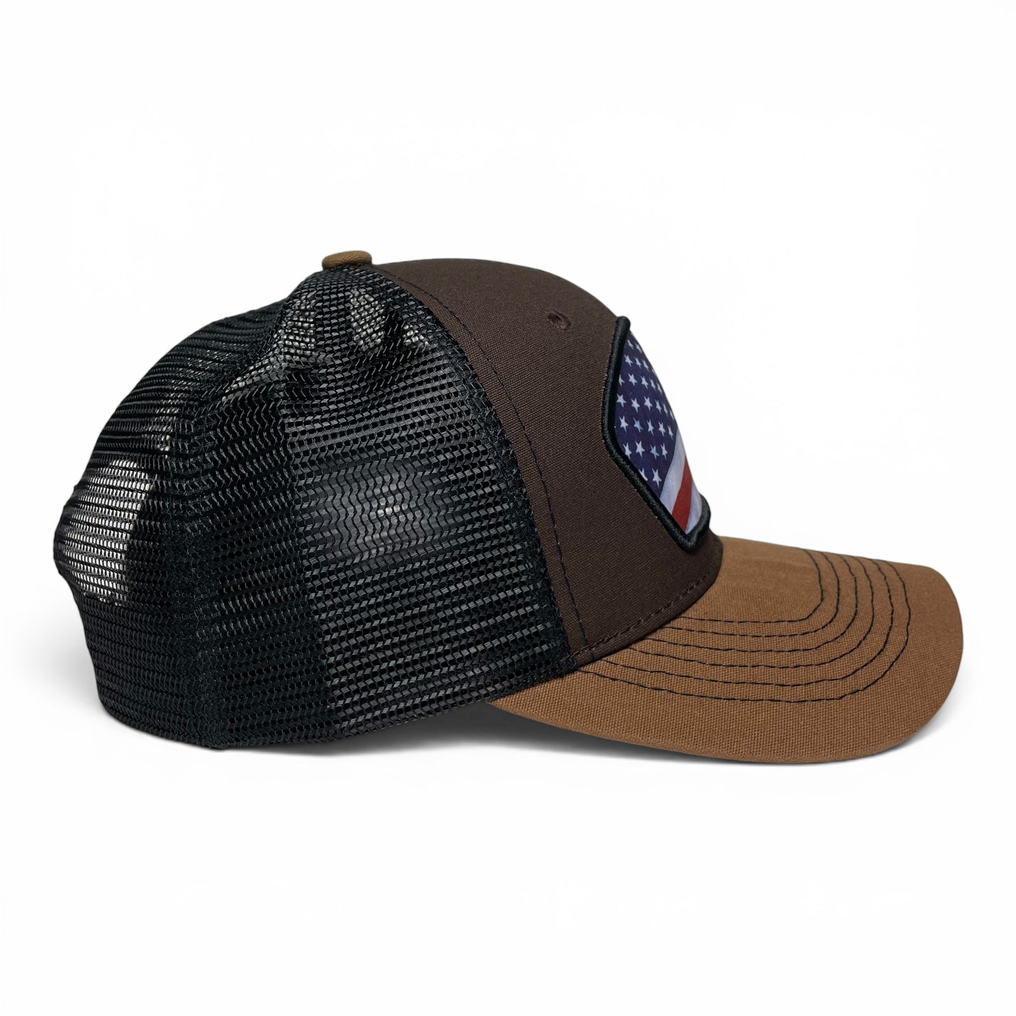 USA Flag Patch Snapback Baseball Cap