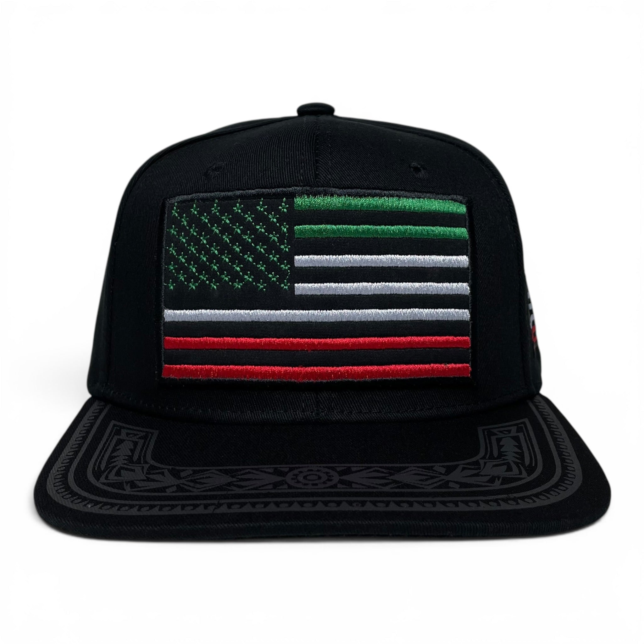 Mexican American Embroidered Flag - Mexico Baseball Snapback Caps