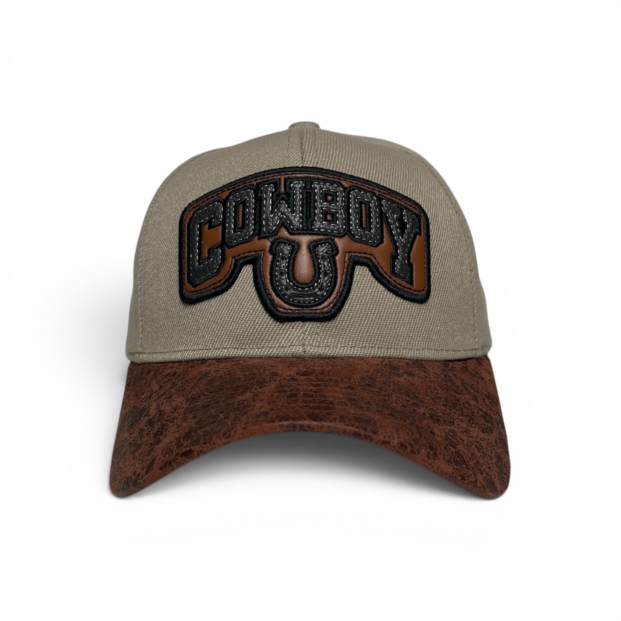 Cowboy Horseshoe Embroidered Baseball Cap, Western Style, Rodeo