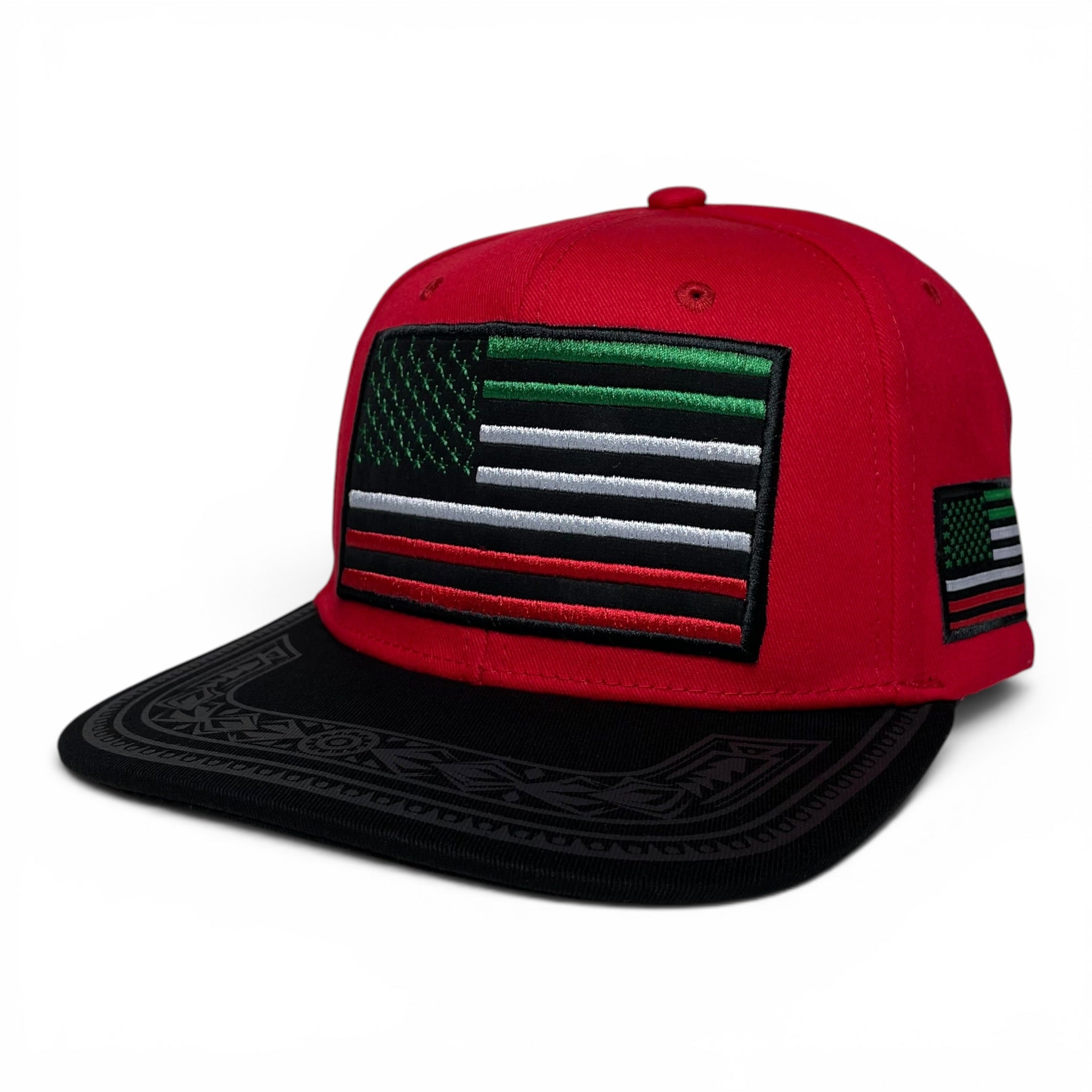 Mexican American Embroidered Flag - Mexico Baseball Snapback Caps