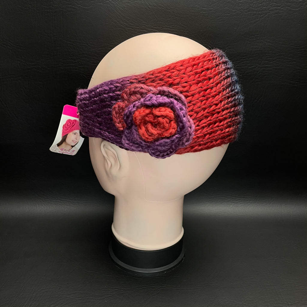 Set of 2 Women's Multicolor Knitted Winter Headband