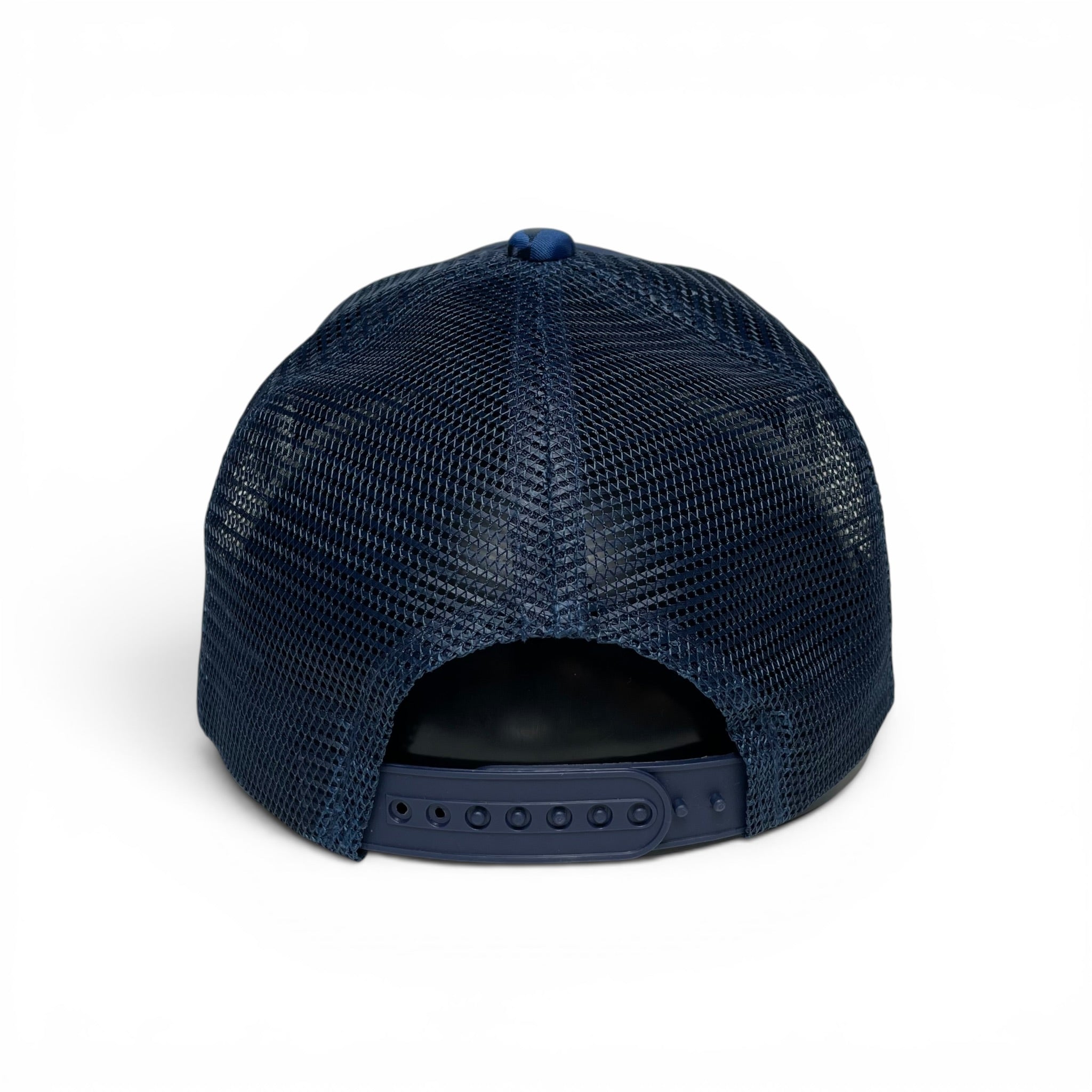 Rooster Embroidered Trucker Snapback Cap Blue Camo Rodeo Style