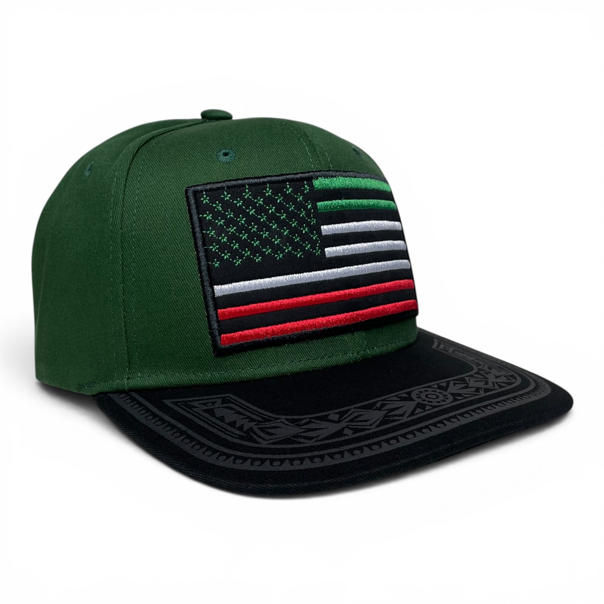 Mexican American Embroidered Flag - Mexico Baseball Snapback Caps