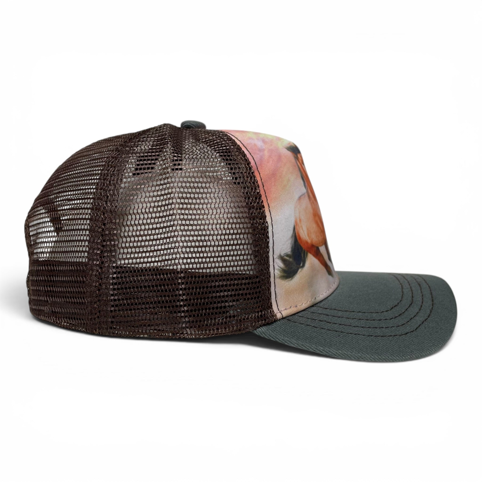 Two Horse Bronco Snapback Hat, Western, Rodeo, Outdoor Style Cap