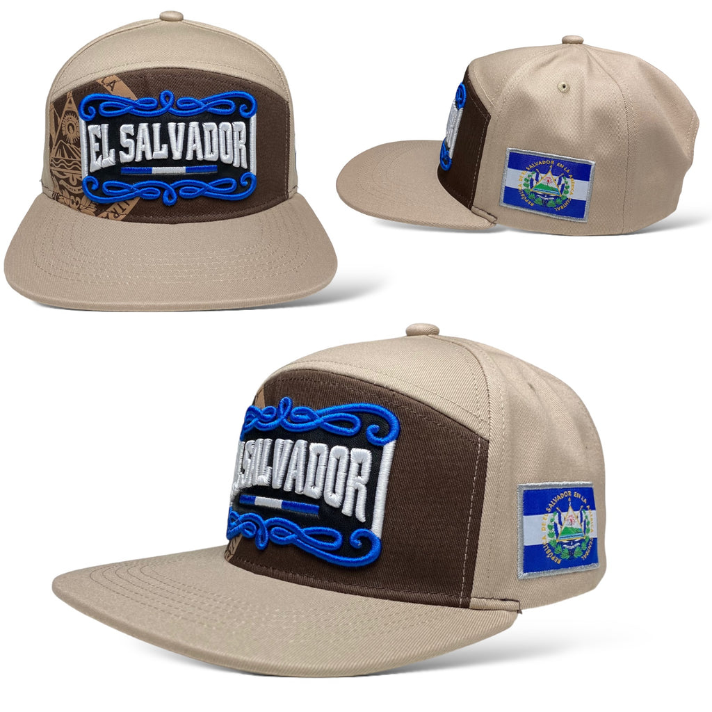 El Salvador 3D Embroidered Snapback Baseball Cap