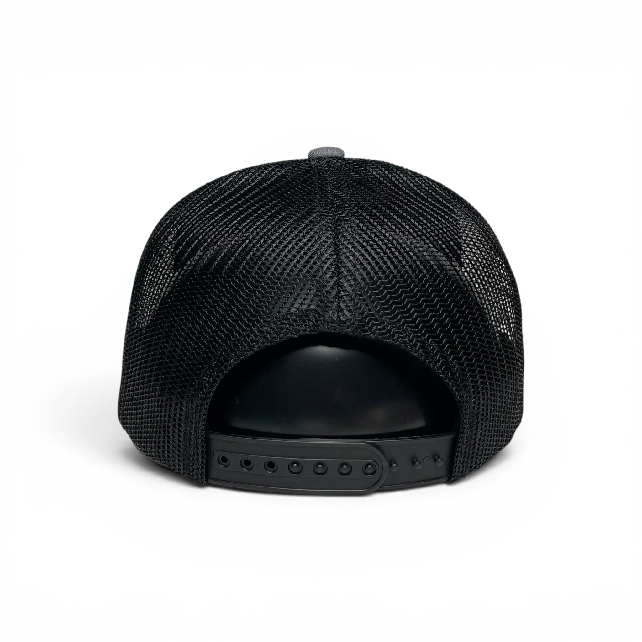 Roughstock Rodeo Bull Leather Patch Trucker Snapback Cap