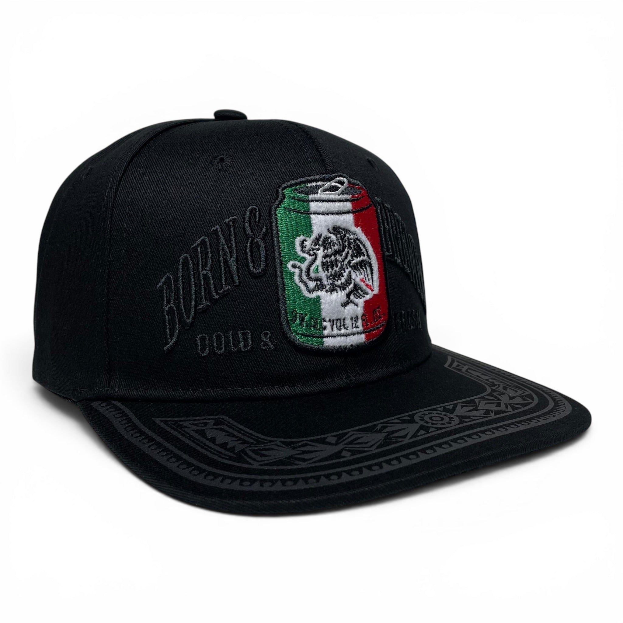 Mexican Beer Eagle 3D Embroidered Snapback Baseball Cap Flat Brim Hat