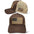 Brown Trucker Hat with Embroidered USA Flag Patch