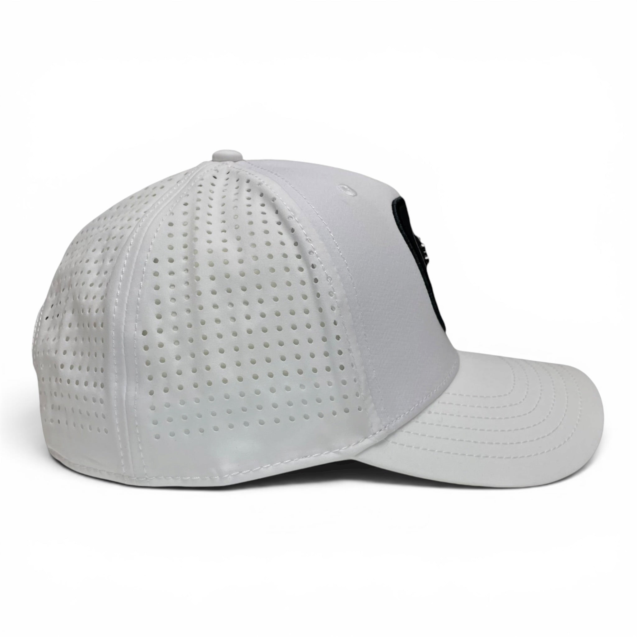 Hecho en Mexico Eagle Baseball Cap, White, Laser Cut, Snapback, Sport