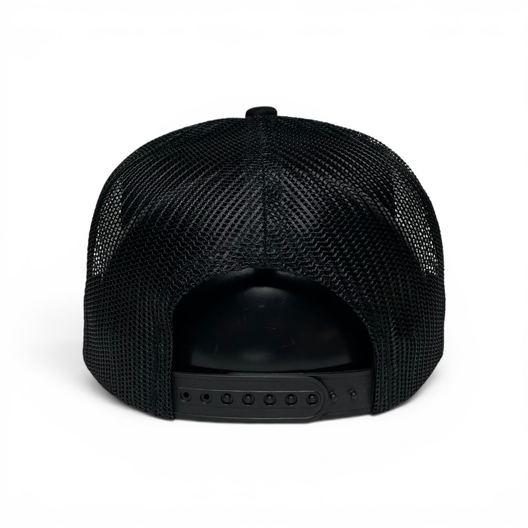 Western Long Horn Oil Leather Trucker Snapback Hat with Suede Visor