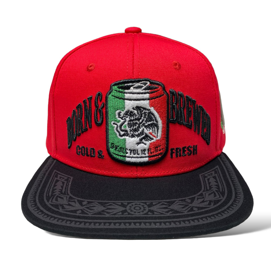 3D Embroidered Mexico Flat Brim Baseball Cap