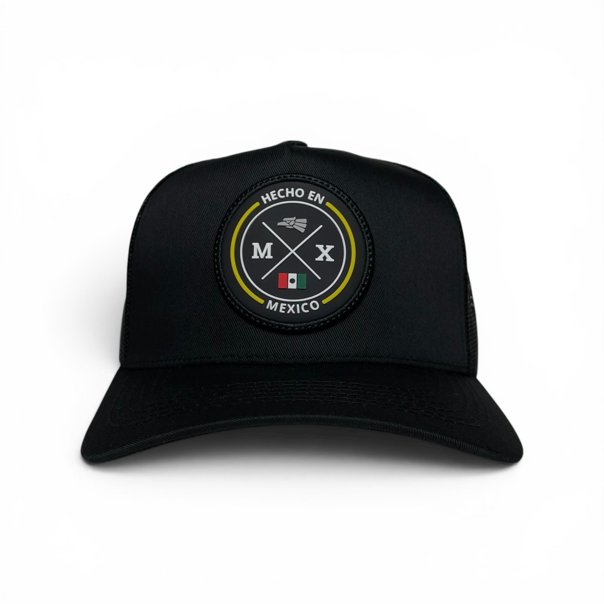 Black Hecho en Mexico Snapback Baseball Cap with Eagle Logo for Men